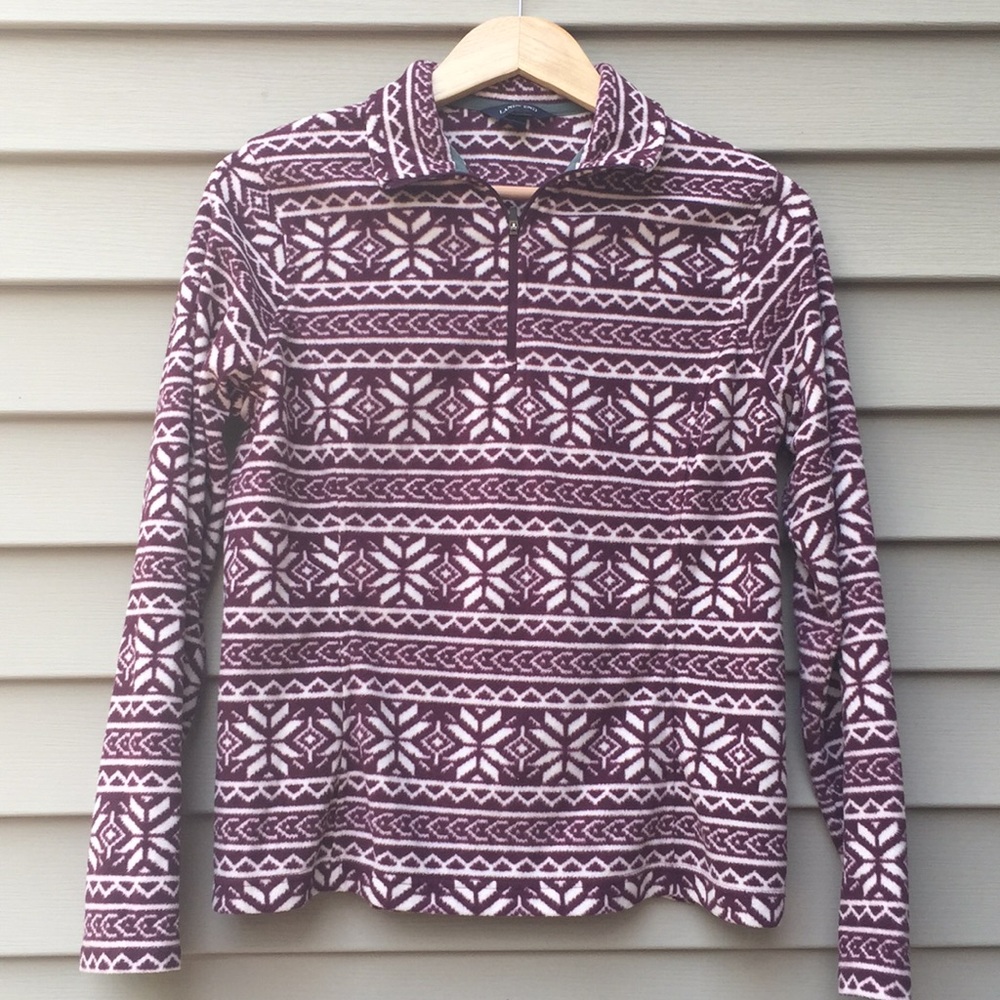 Land’s End soft quarter-zip fleece